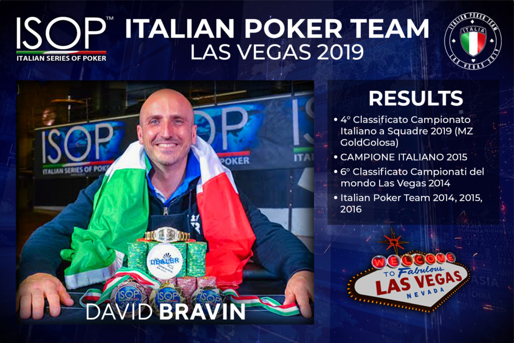 David Bravin italian poker team las vegas isop