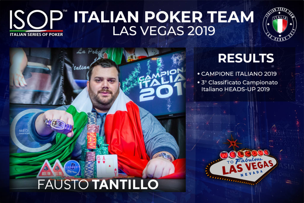 Fausto Tantillo isop italian poker team las vegas