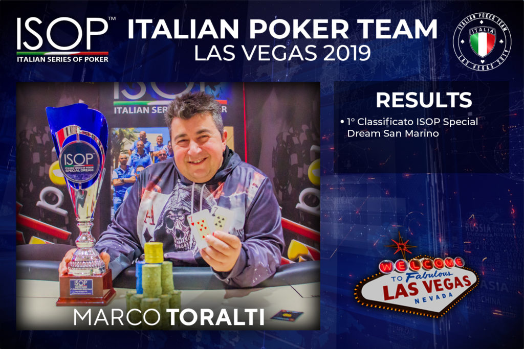 Marco Toralti italian poker team las vegas isop
