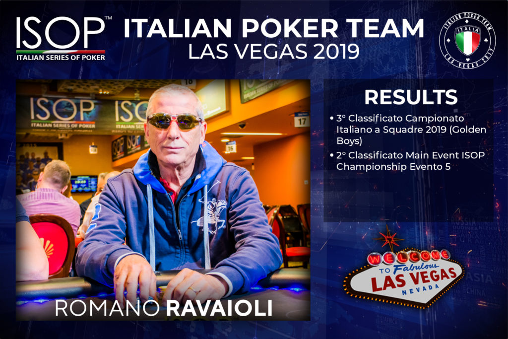 Romano Ravaioli isop italian poker team las vegas