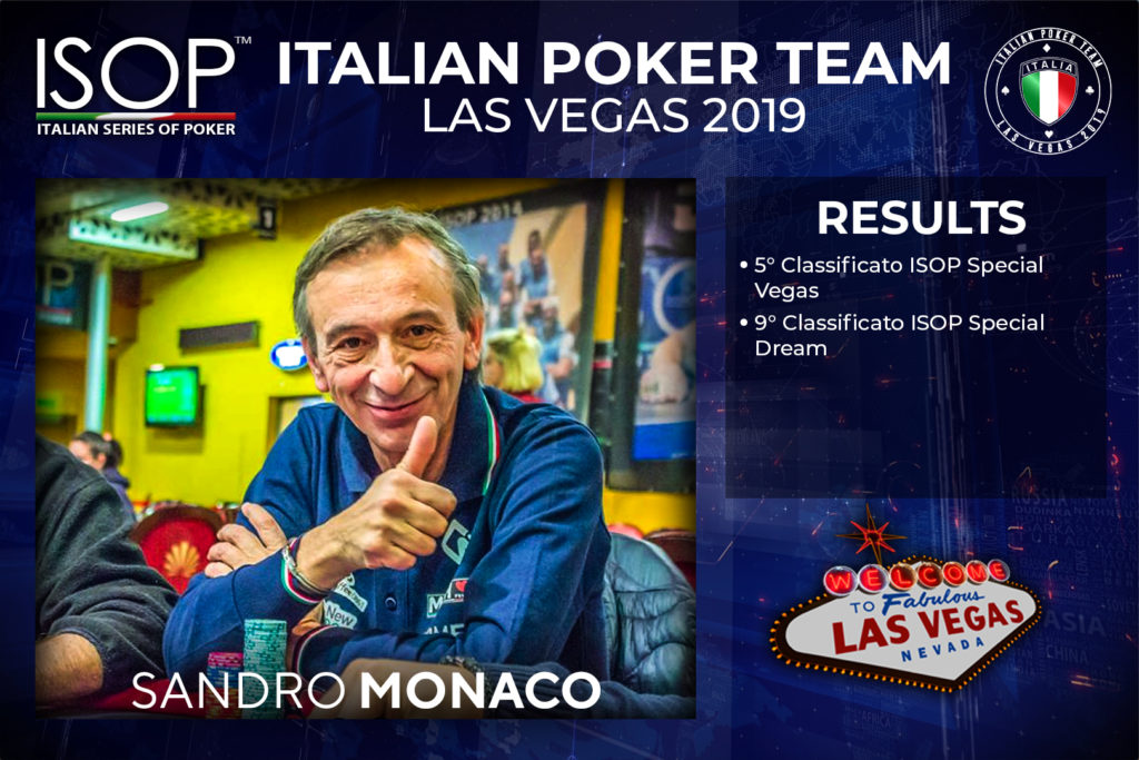 Sandro Monaco Italian Poker team las vegas isop