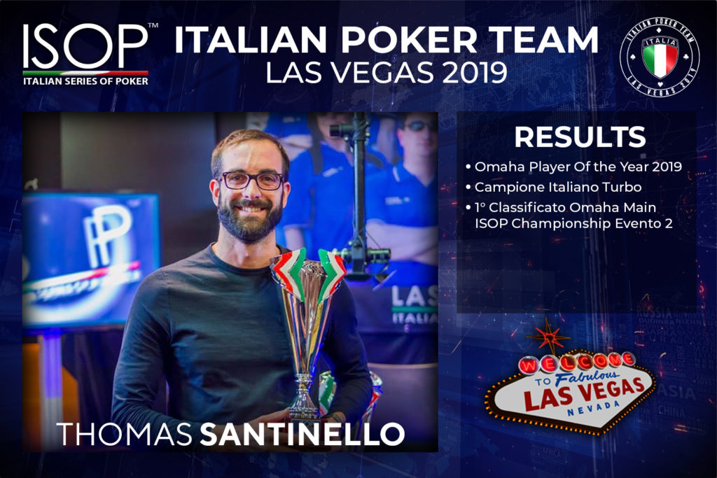 Thomas Santinello italian poker team las vegas isop