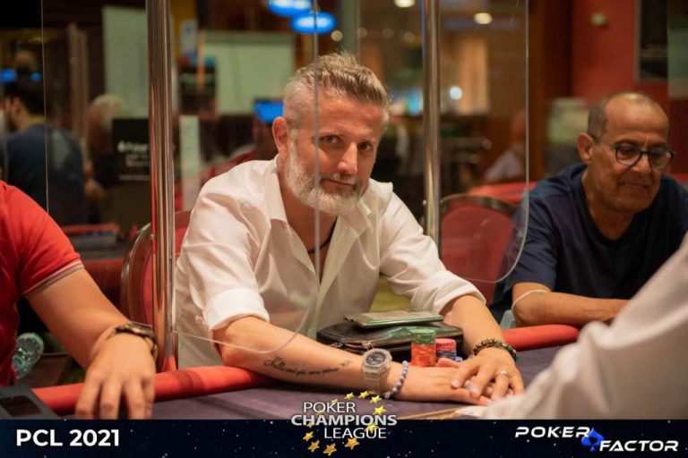 Maiullari Angelo chipleader day 1B PCL Poker Champions League