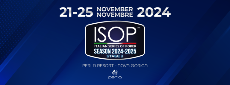 Dal 21 al 25 novembre 2024, il Casinò Perla di Nova Gorica ospita il terzo stage della stagione ISOP.